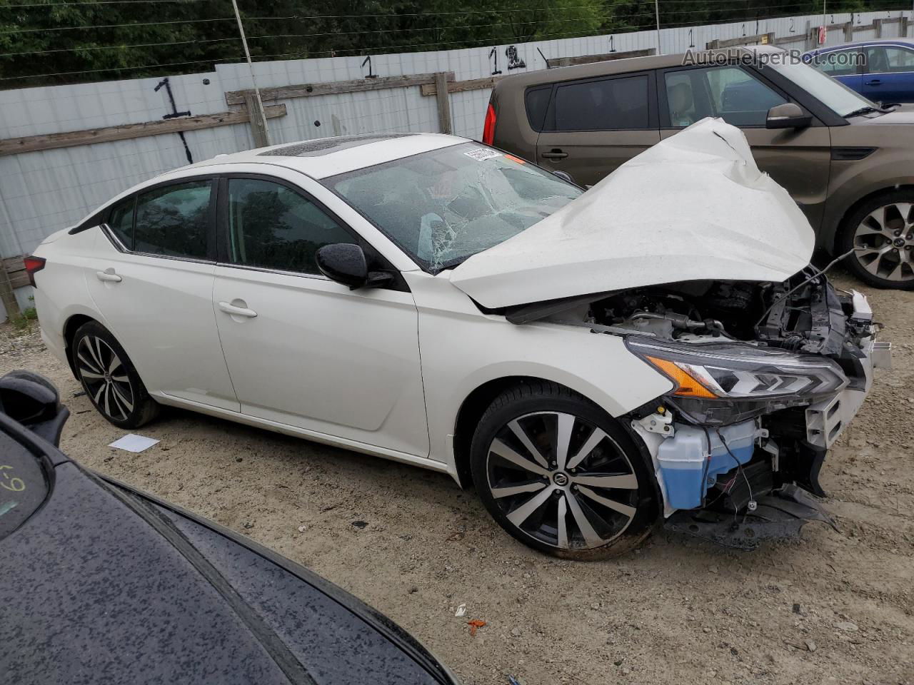 2019 Nissan Altima Sr White vin: 1N4BL4CV0KC131127