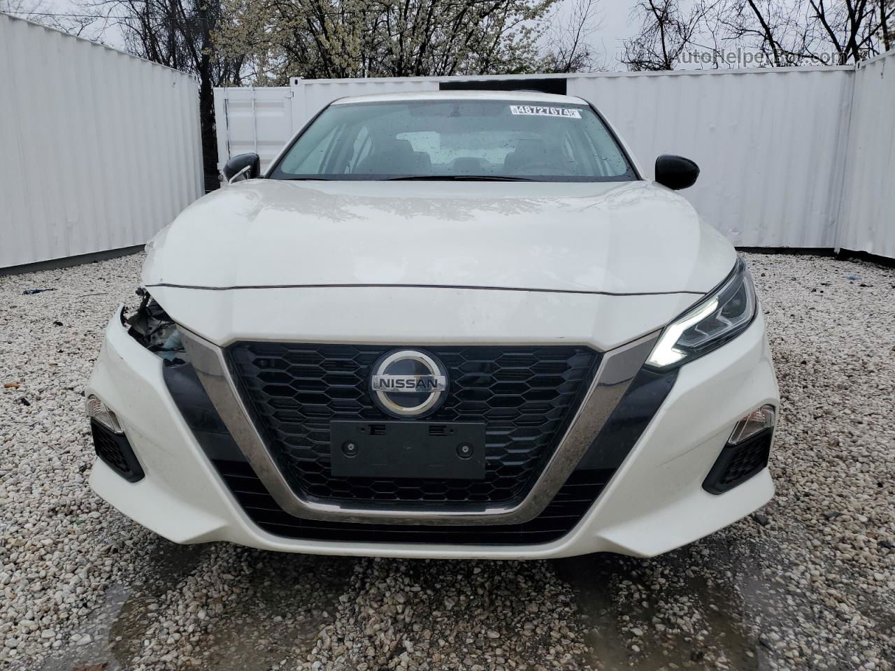 2019 Nissan Altima Sr Белый vin: 1N4BL4CV0KC186788