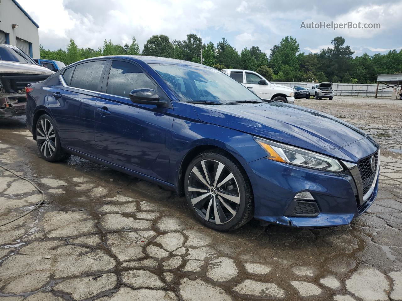 2020 Nissan Altima Sr Blue vin: 1N4BL4CV0LC187151