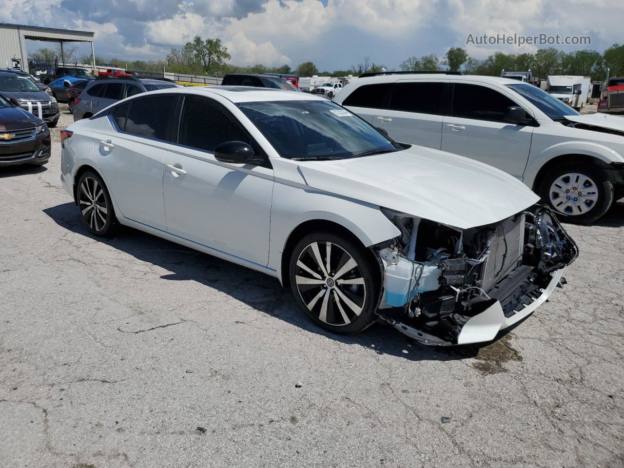 2021 Nissan Altima Sr White vin: 1N4BL4CV0MN339791