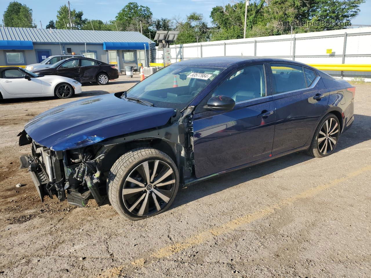 2021 Nissan Altima Sr Blue vin: 1N4BL4CV1MN315323