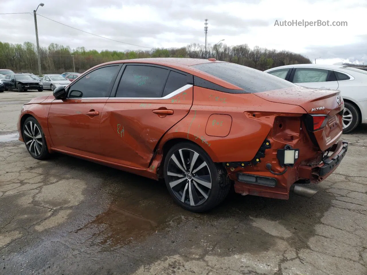 2021 Nissan Altima Sr Orange vin: 1N4BL4CV1MN356874