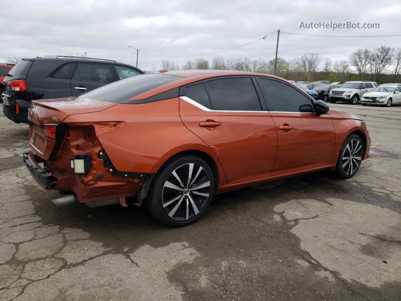 2021 Nissan Altima Sr Orange vin: 1N4BL4CV1MN356874