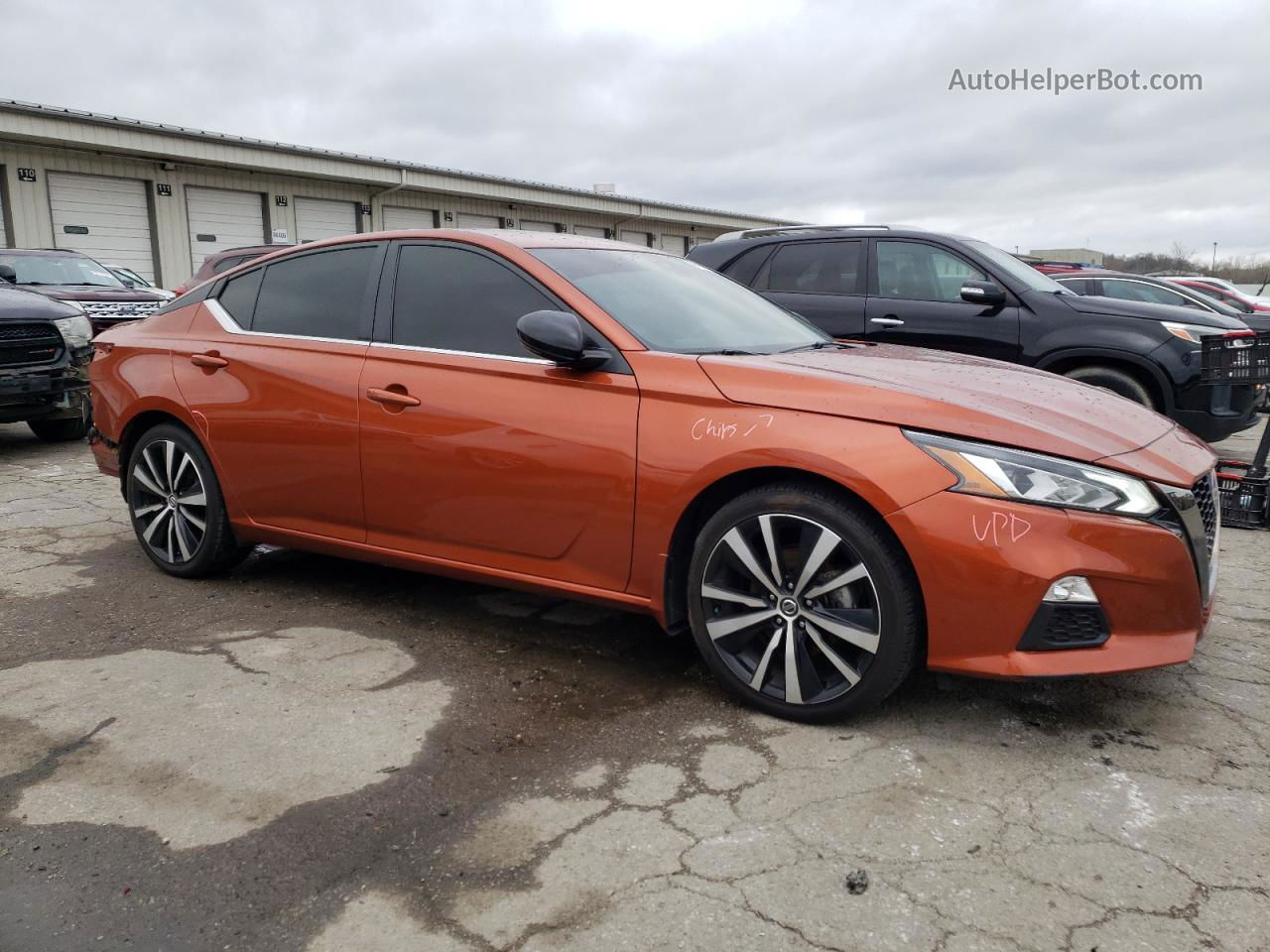 2021 Nissan Altima Sr Orange vin: 1N4BL4CV1MN356874