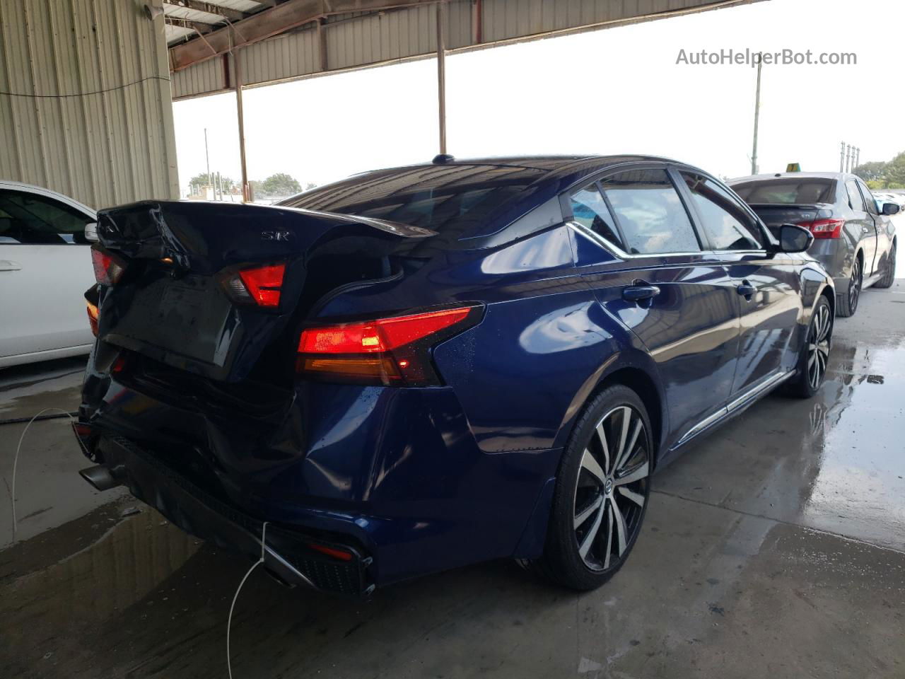 2019 Nissan Altima Sr Синий vin: 1N4BL4CV2KC249034