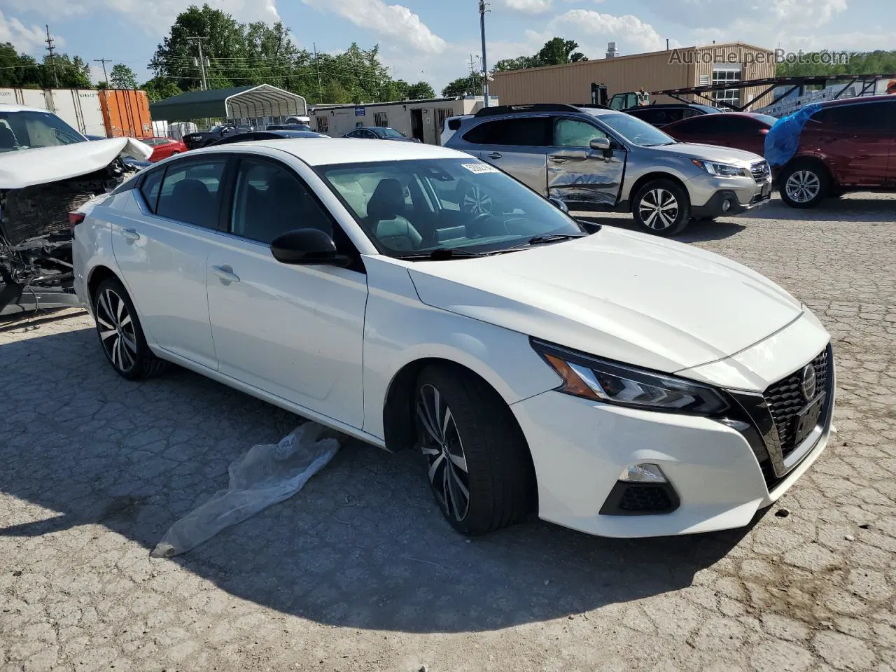 2021 Nissan Altima Sr White vin: 1N4BL4CV2MN332194