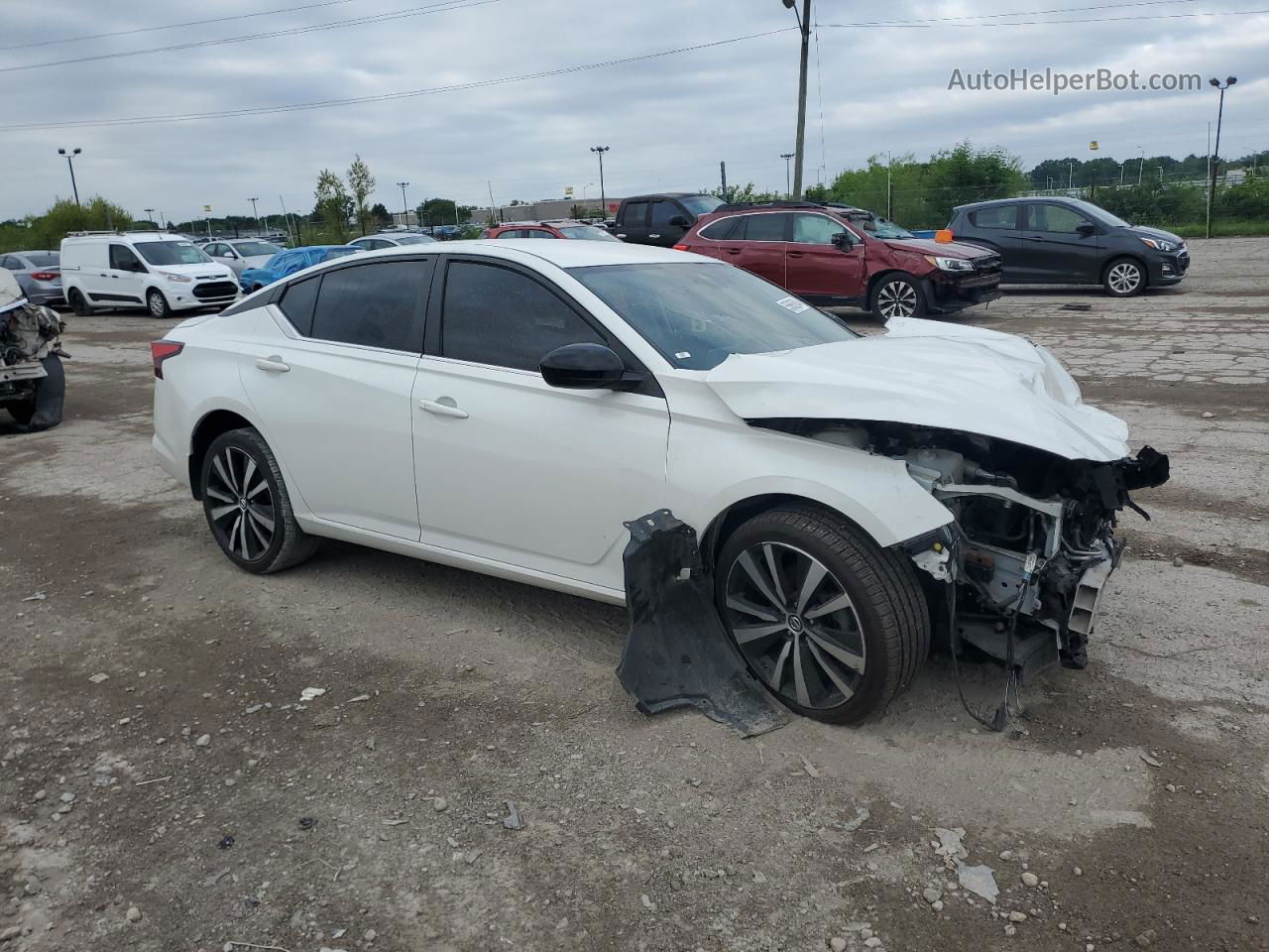 2021 Nissan Altima Sr White vin: 1N4BL4CV2MN372064