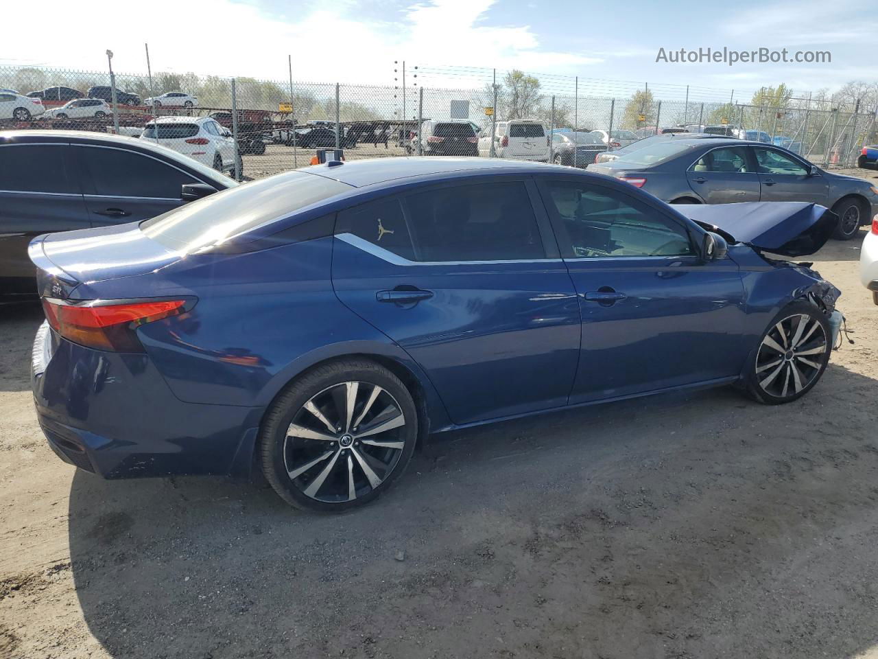 2019 Nissan Altima Sr Синий vin: 1N4BL4CV3KC132207