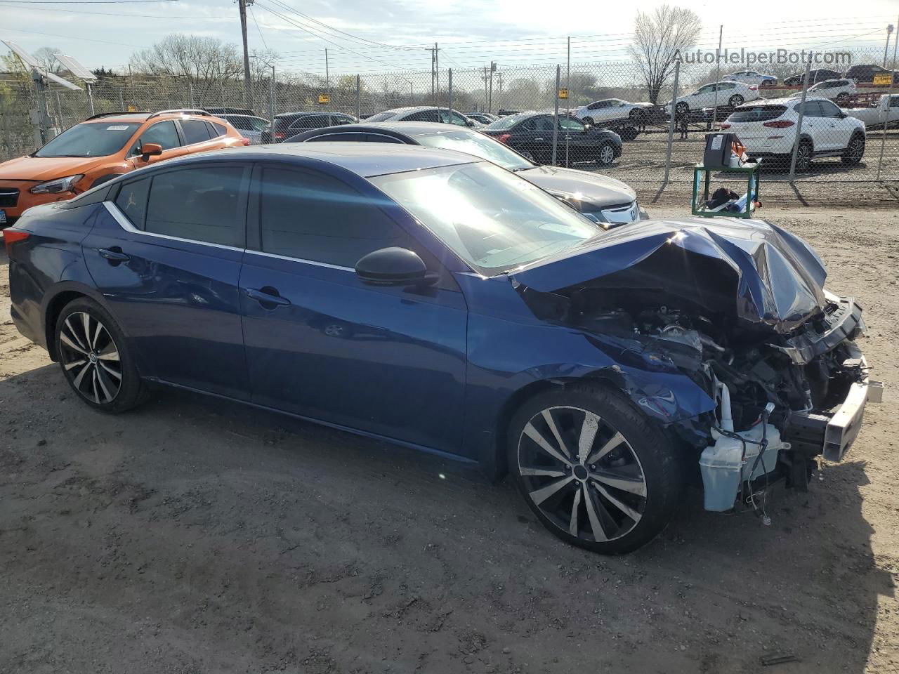 2019 Nissan Altima Sr Синий vin: 1N4BL4CV3KC132207