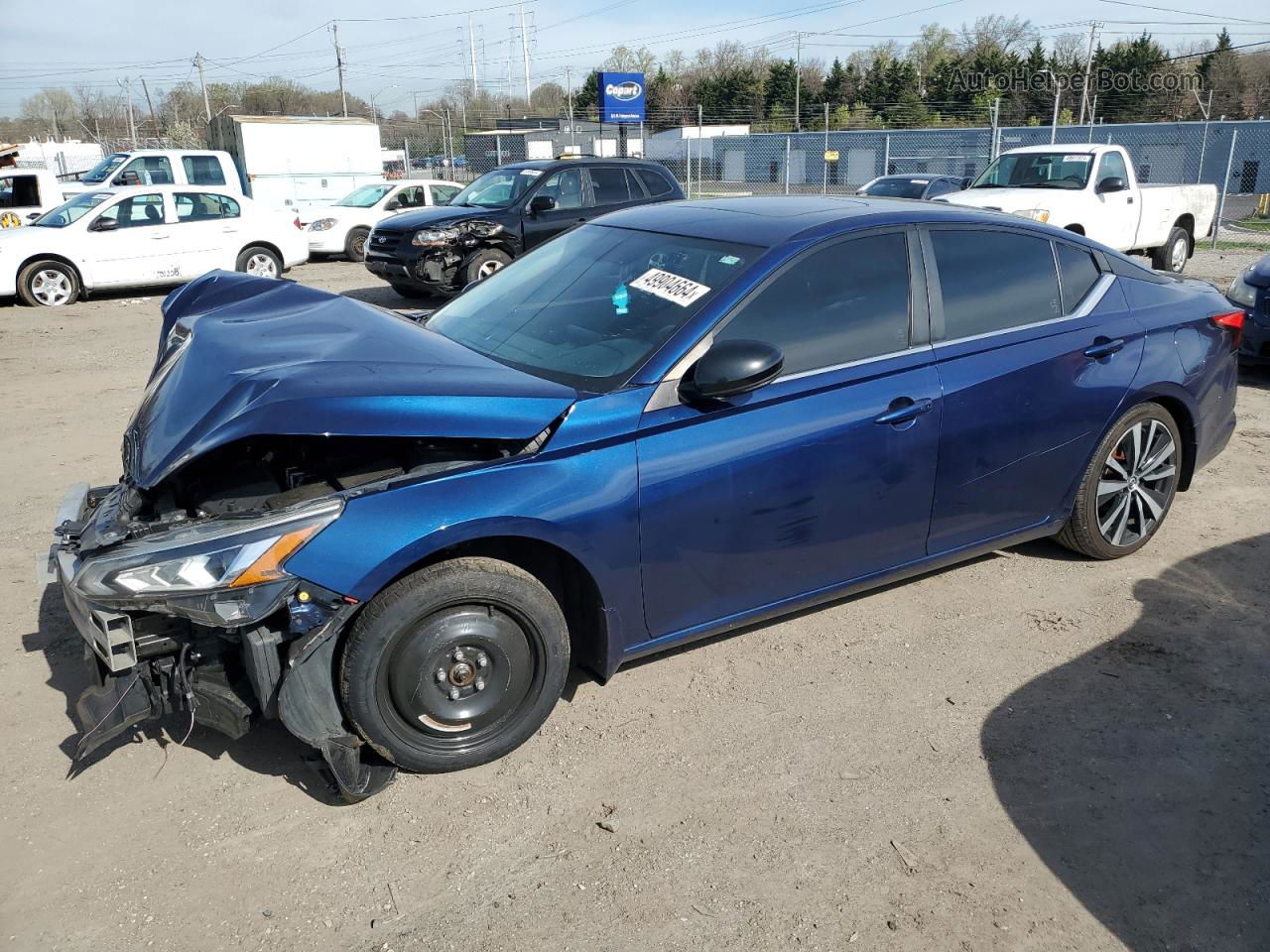 2019 Nissan Altima Sr Blue vin: 1N4BL4CV3KC132207