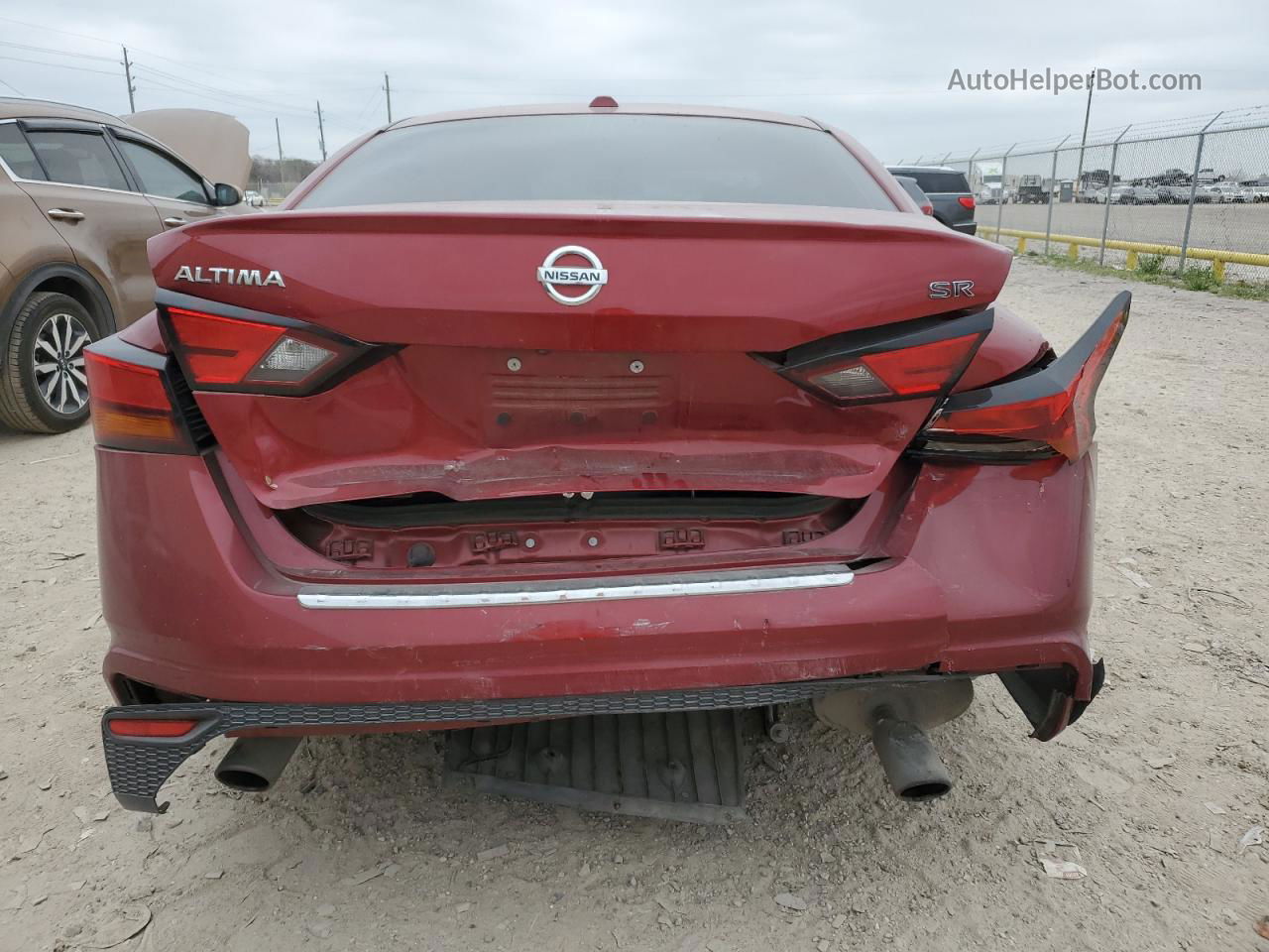 2019 Nissan Altima Sr Burgundy vin: 1N4BL4CV4KC223065