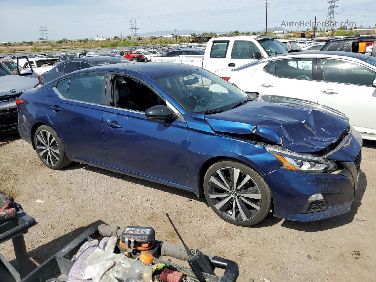 2019 Nissan Altima Sr Blue vin: 1N4BL4CV5KC130751