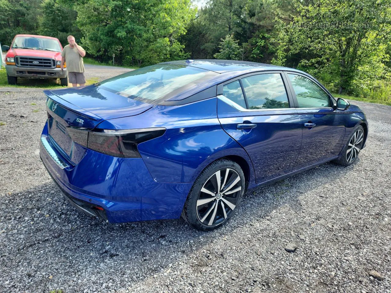 2021 Nissan Altima Sr Blue vin: 1N4BL4CV5MN375489