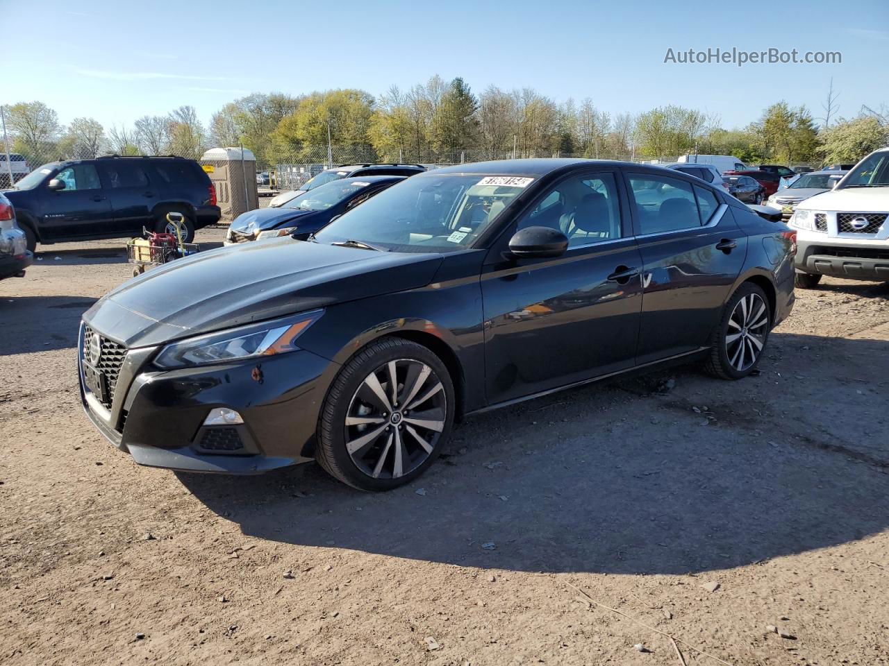 2021 Nissan Altima Sr Черный vin: 1N4BL4CV5MN405252