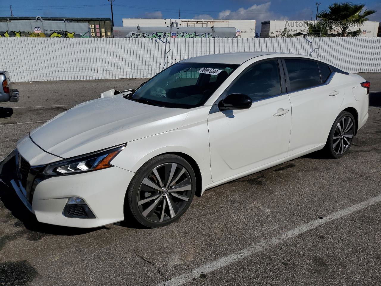 2019 Nissan Altima Sr Белый vin: 1N4BL4CV6KC102103