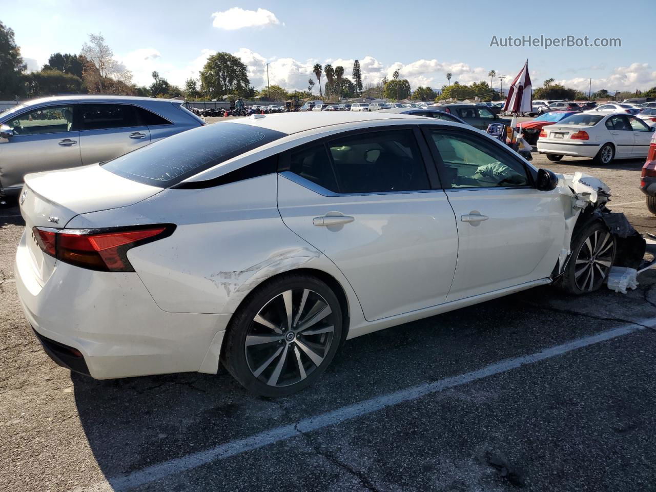 2019 Nissan Altima Sr Белый vin: 1N4BL4CV6KC102103