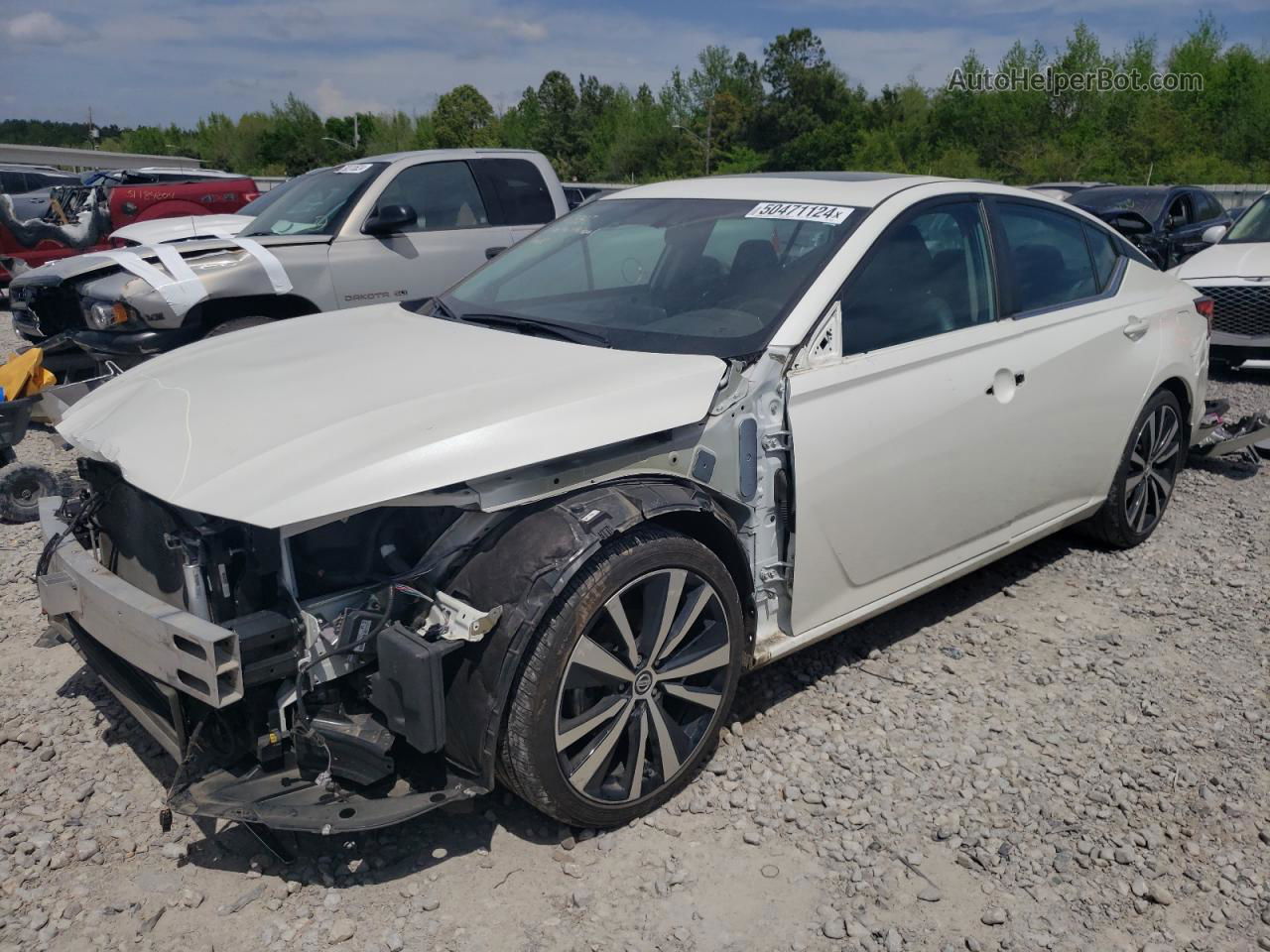 2019 Nissan Altima Sr White vin: 1N4BL4CV6KC116258