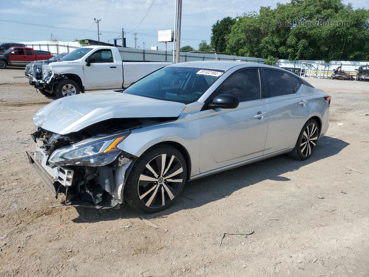 2020 Nissan Altima Sr Silver vin: 1N4BL4CV6LC142747