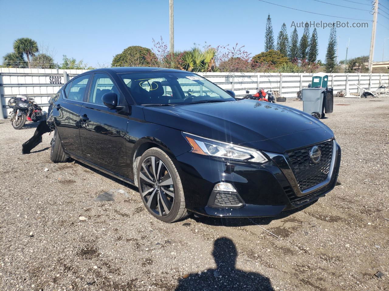 2021 Nissan Altima Sr Черный vin: 1N4BL4CV6MN416096