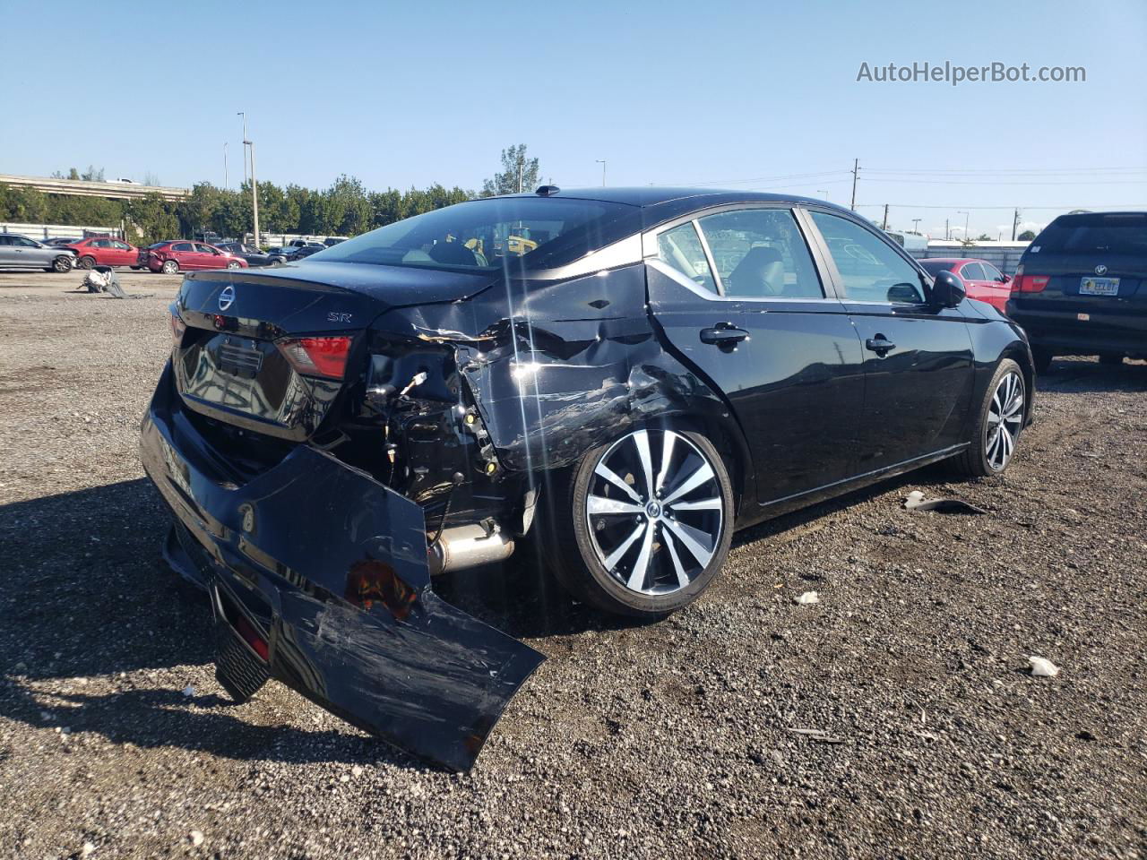 2021 Nissan Altima Sr Черный vin: 1N4BL4CV6MN416096