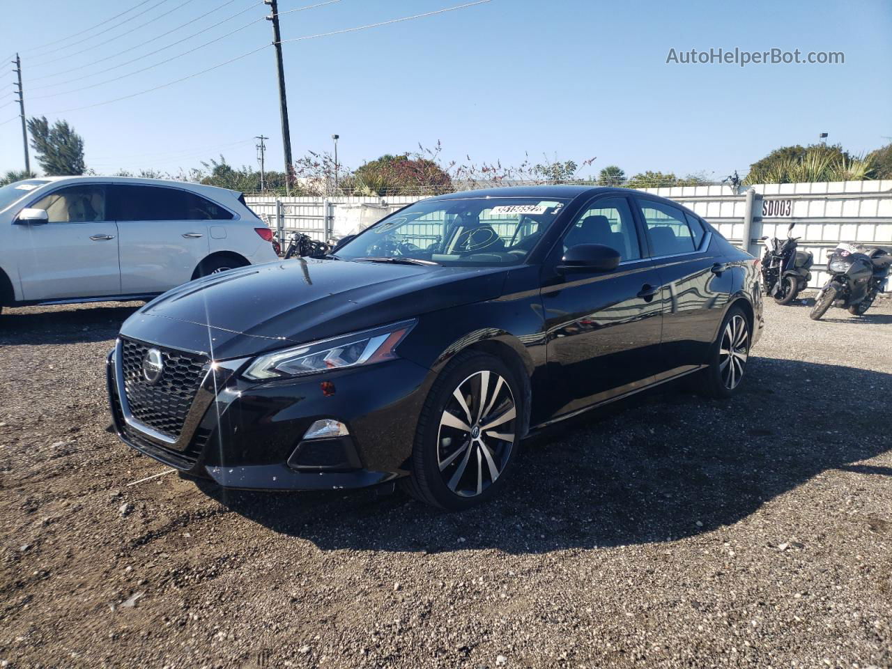 2021 Nissan Altima Sr Черный vin: 1N4BL4CV6MN416096