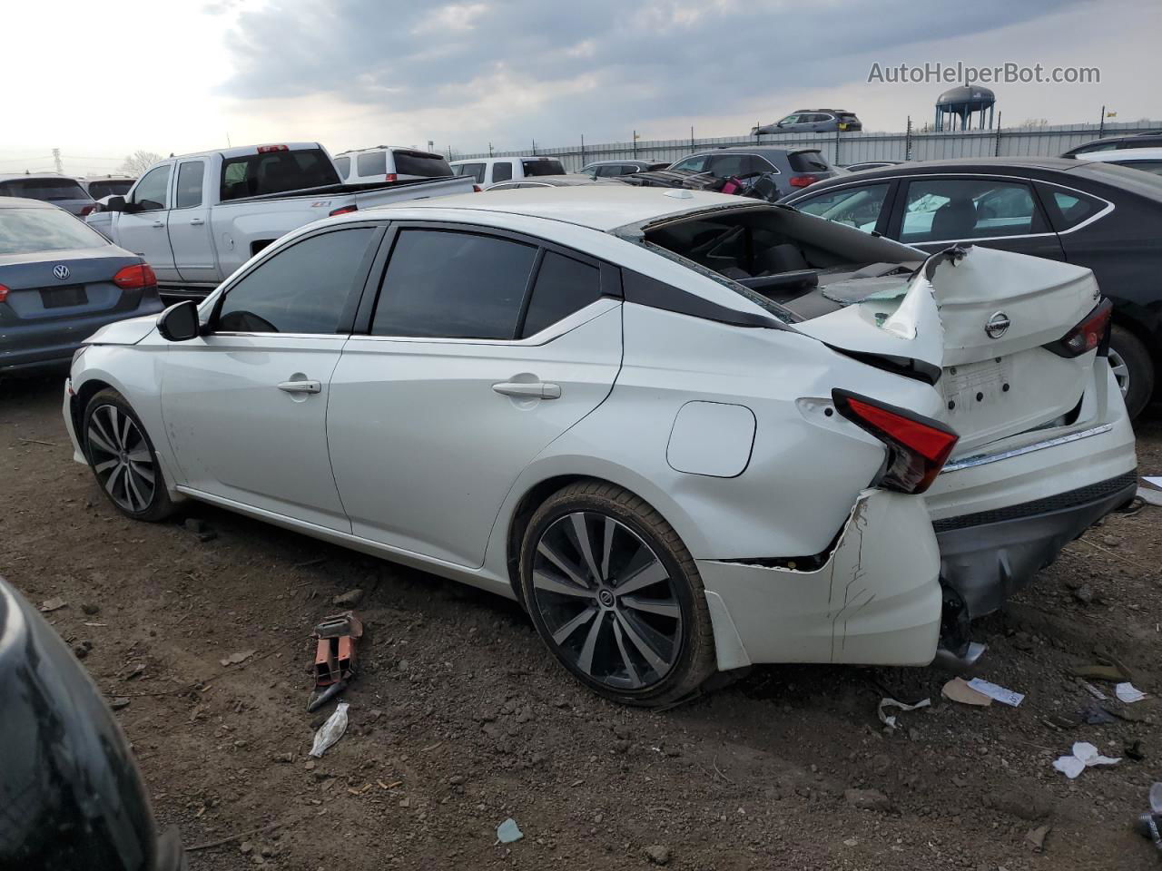 2019 Nissan Altima Sr White vin: 1N4BL4CV7KC244637