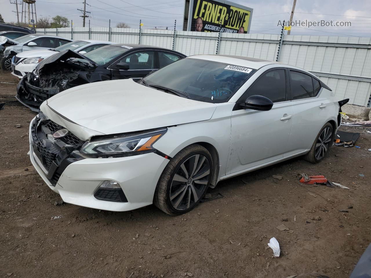 2019 Nissan Altima Sr White vin: 1N4BL4CV7KC244637