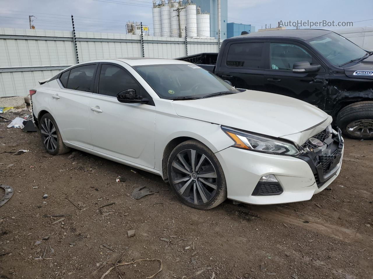 2019 Nissan Altima Sr Белый vin: 1N4BL4CV7KC244637