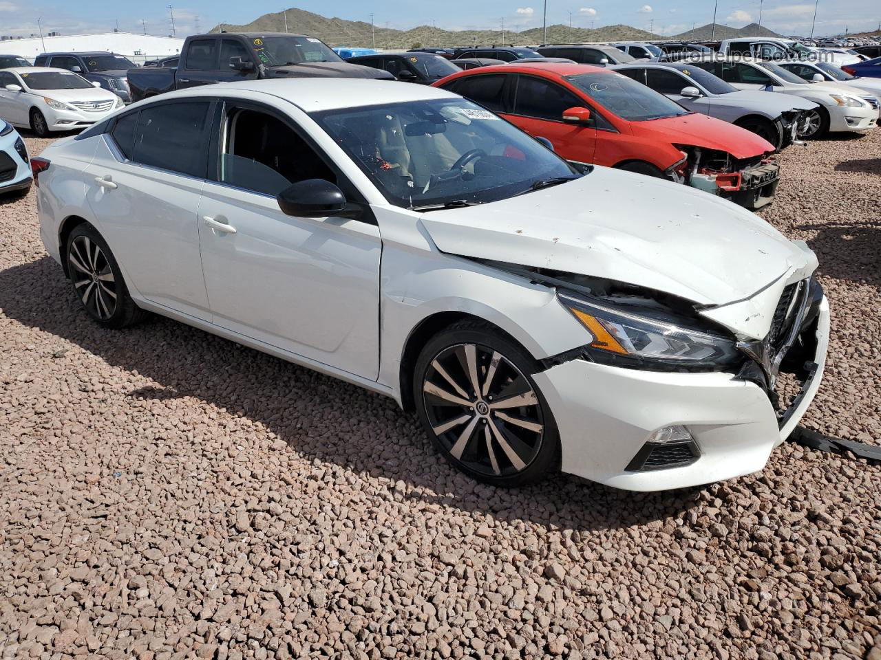 2021 Nissan Altima Sr White vin: 1N4BL4CV8MN384249