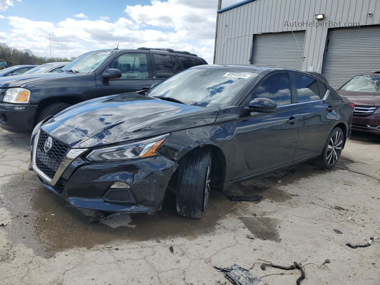 2021 Nissan Altima Sr Black vin: 1N4BL4CV8MN396286