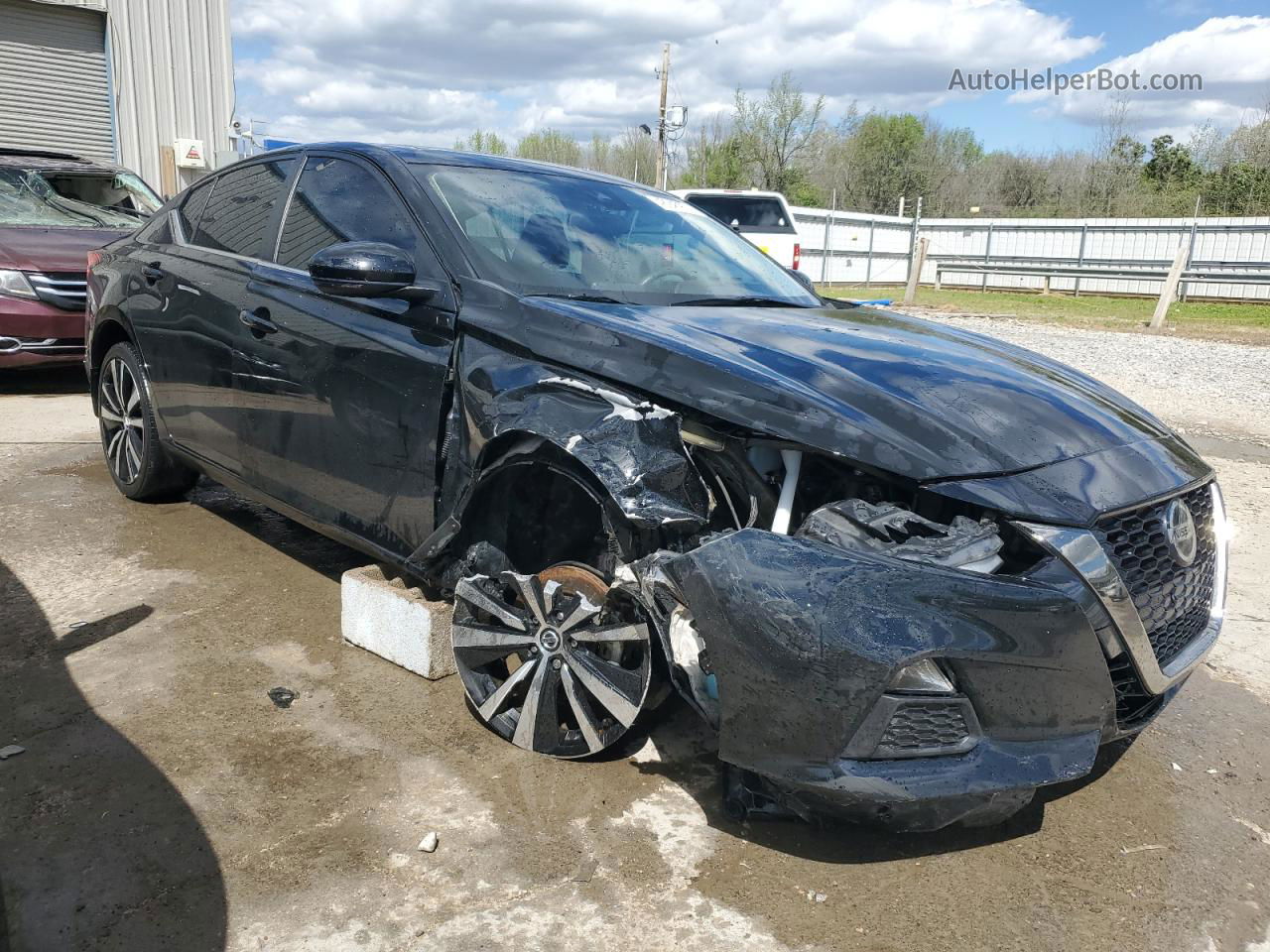 2021 Nissan Altima Sr Black vin: 1N4BL4CV8MN396286