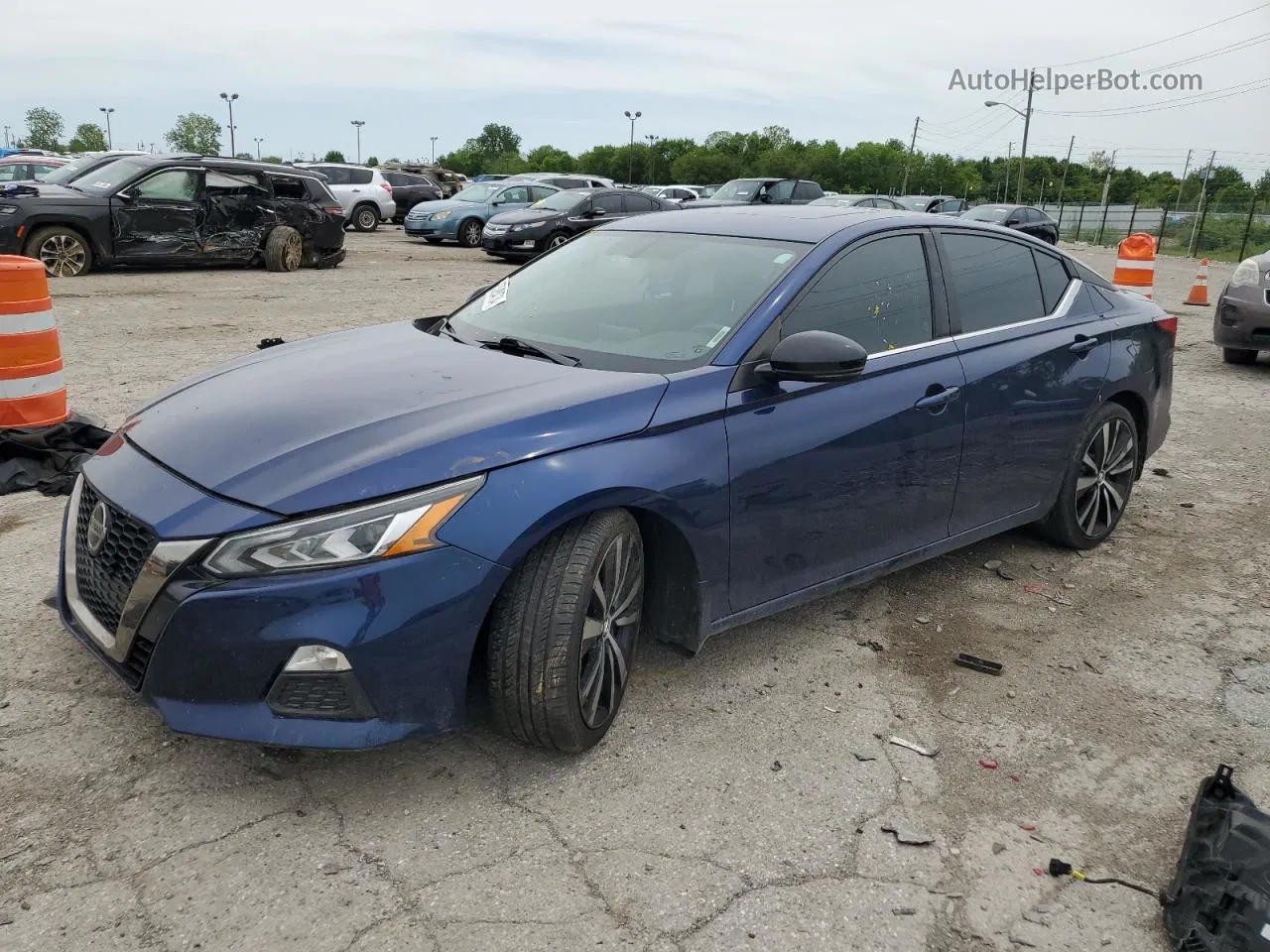 2019 Nissan Altima Sr Blue vin: 1N4BL4CV9KC155040