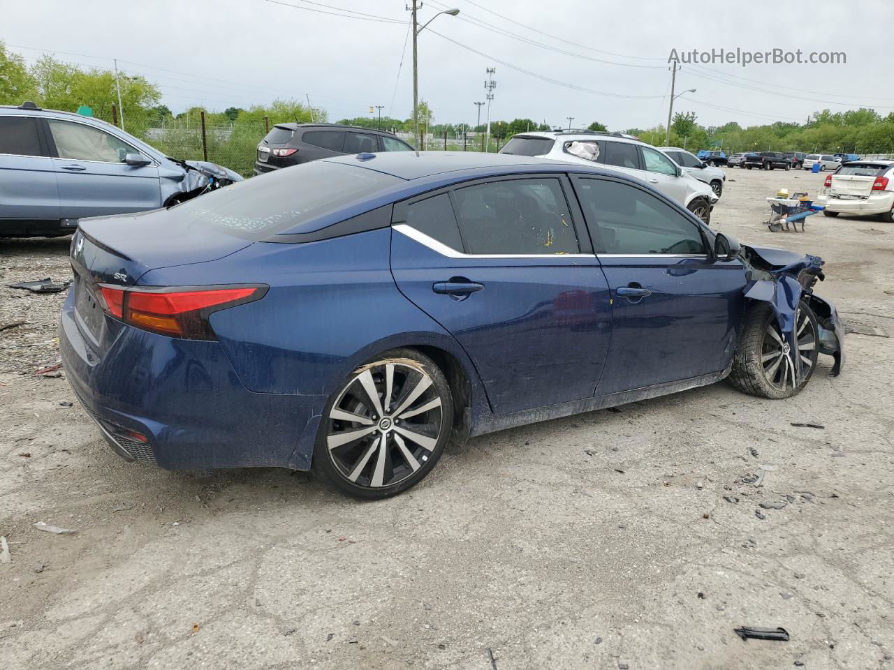 2019 Nissan Altima Sr Blue vin: 1N4BL4CV9KC155040