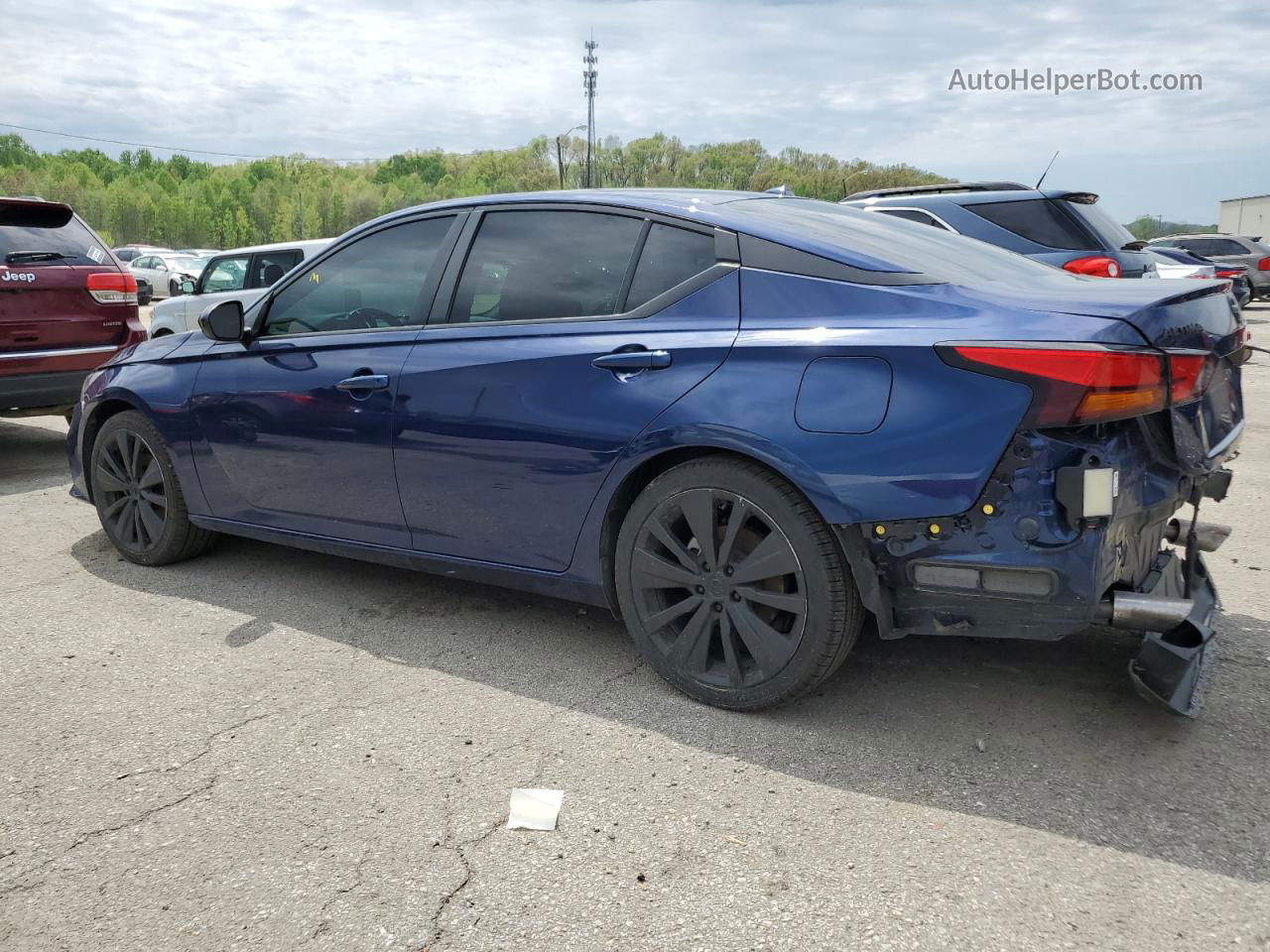 2021 Nissan Altima Sr Синий vin: 1N4BL4CV9MN313402