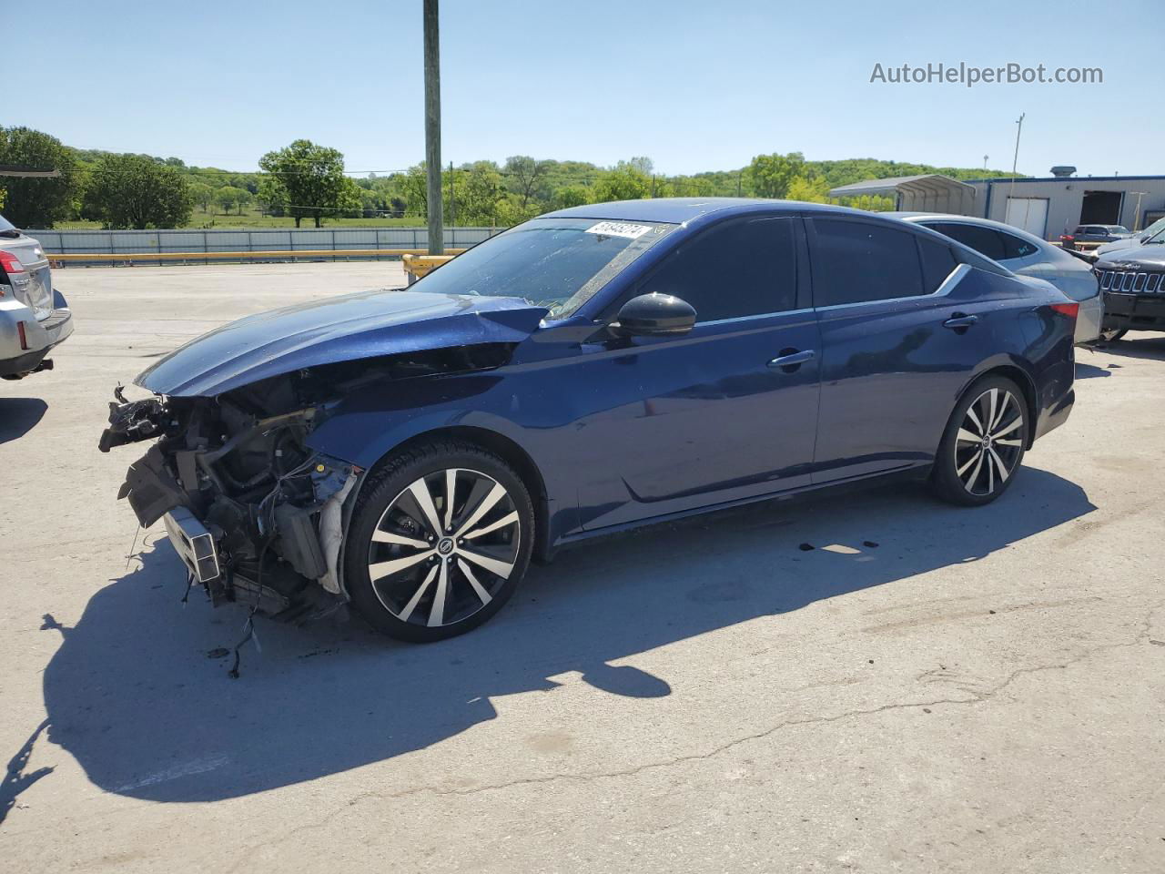 2021 Nissan Altima Sr Blue vin: 1N4BL4CV9MN353611