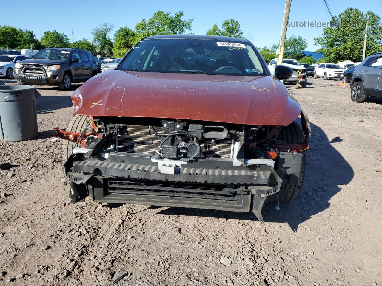 2021 Nissan Altima Sr Orange vin: 1N4BL4CV9MN355634