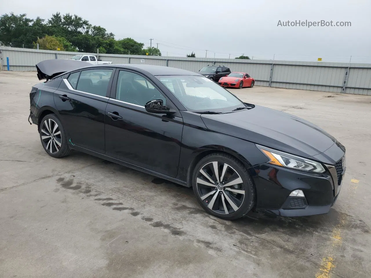 2021 Nissan Altima Sr Черный vin: 1N4BL4CV9MN362891