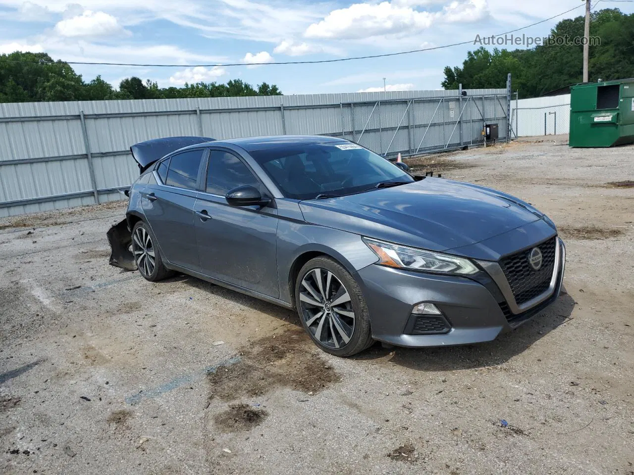 2019 Nissan Altima Sr Gray vin: 1N4BL4CVXKC121916