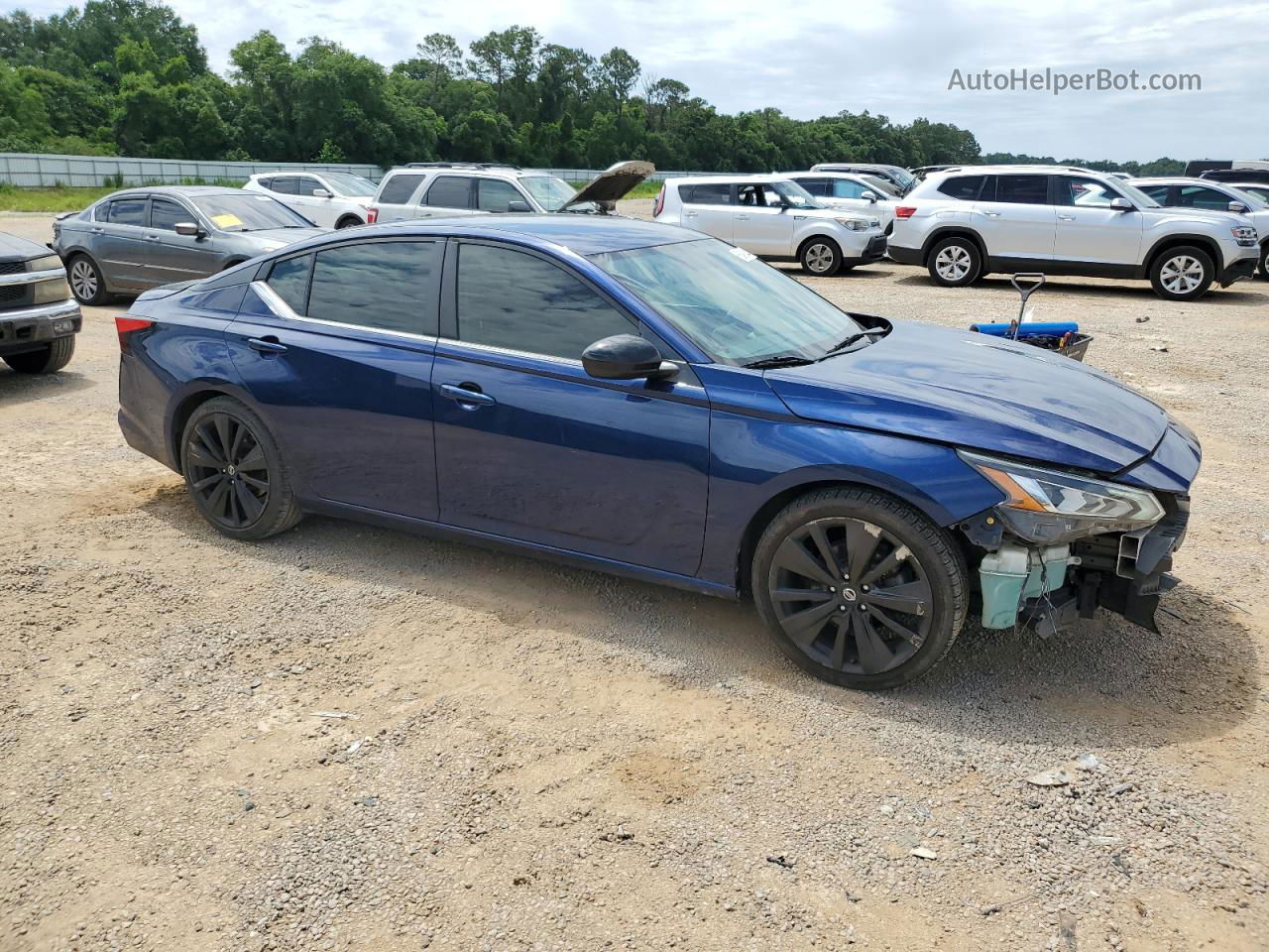 2019 Nissan Altima Sr Синий vin: 1N4BL4CVXKC157444