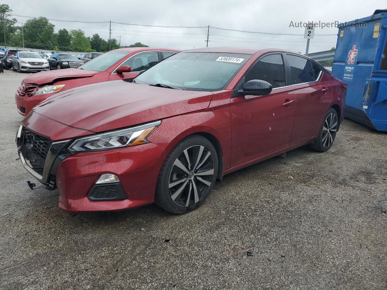 2019 Nissan Altima Sr Red vin: 1N4BL4CVXKC174177