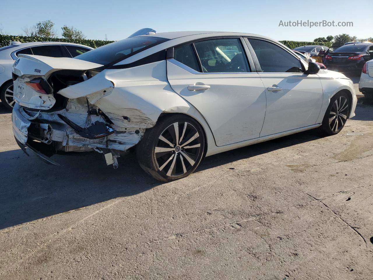 2019 Nissan Altima Sr Белый vin: 1N4BL4CVXKC178763