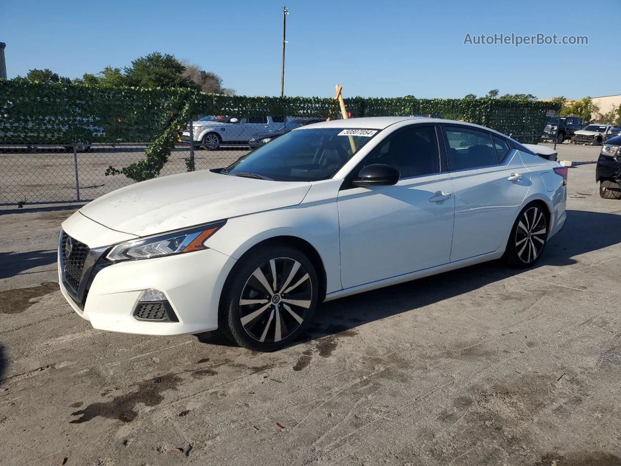 2019 Nissan Altima Sr Белый vin: 1N4BL4CVXKC178763