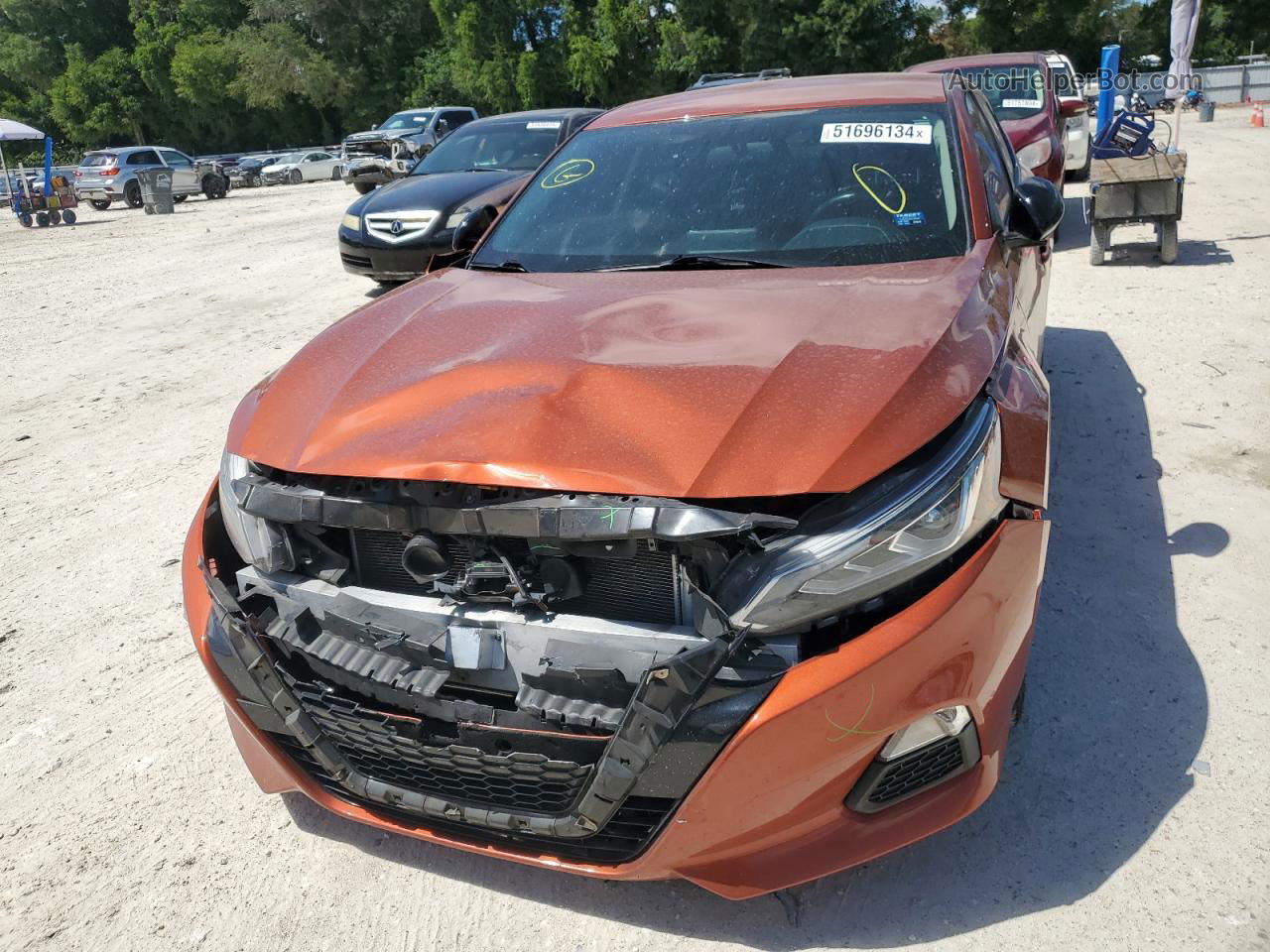 2019 Nissan Altima Sr Orange vin: 1N4BL4CVXKN308741