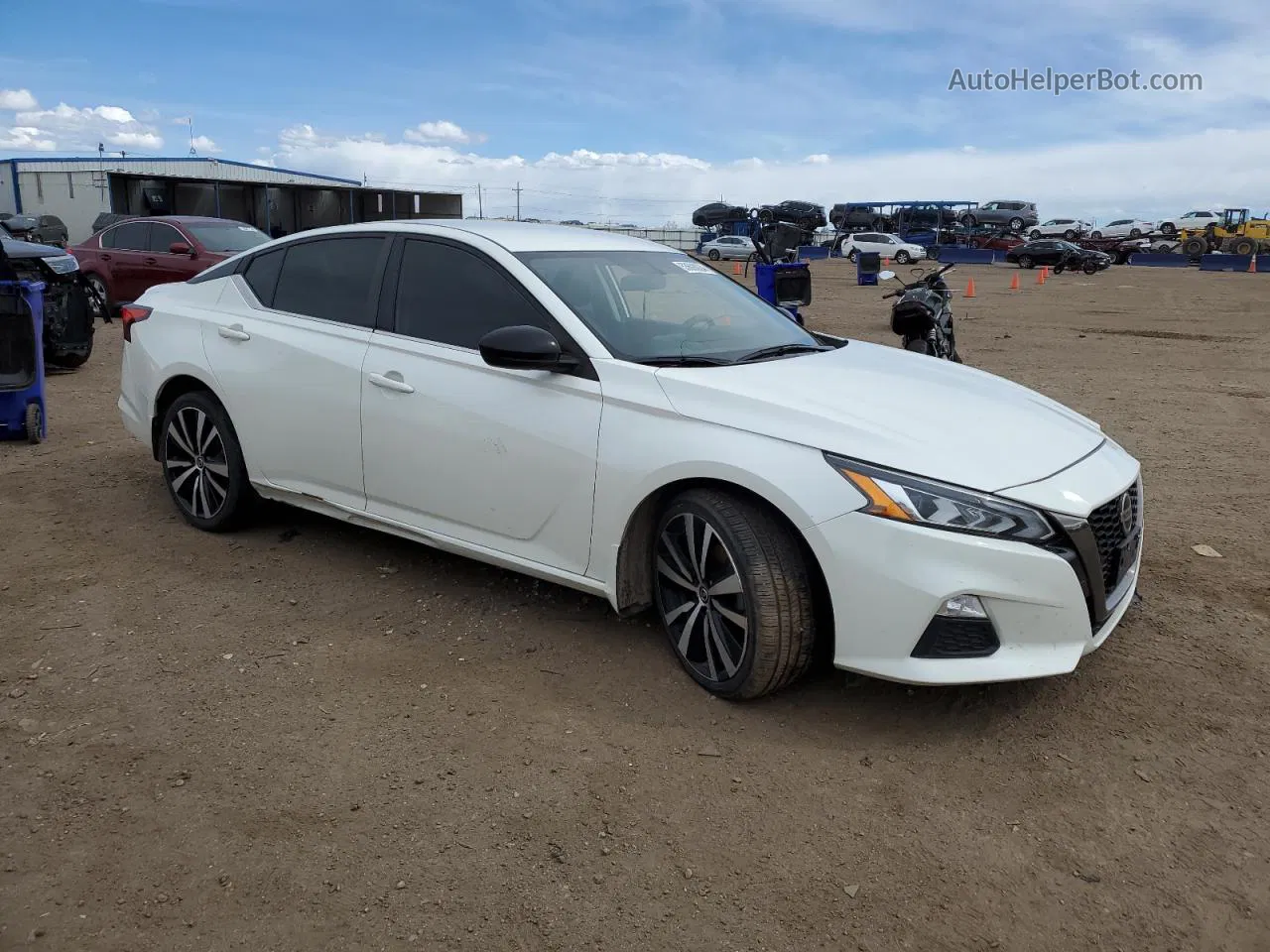 2019 Nissan Altima Sr Белый vin: 1N4BL4CW1KC208239