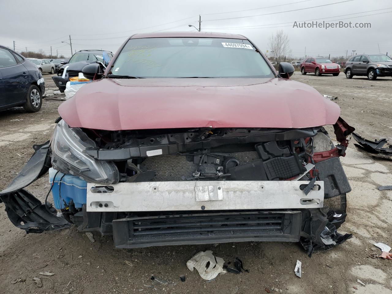 2021 Nissan Altima Sr Maroon vin: 1N4BL4CW3MN349594