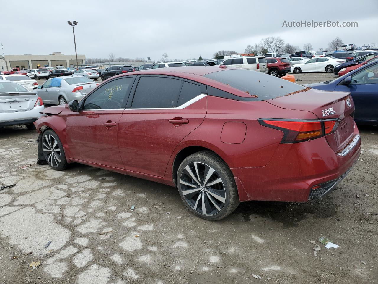 2021 Nissan Altima Sr Maroon vin: 1N4BL4CW3MN349594