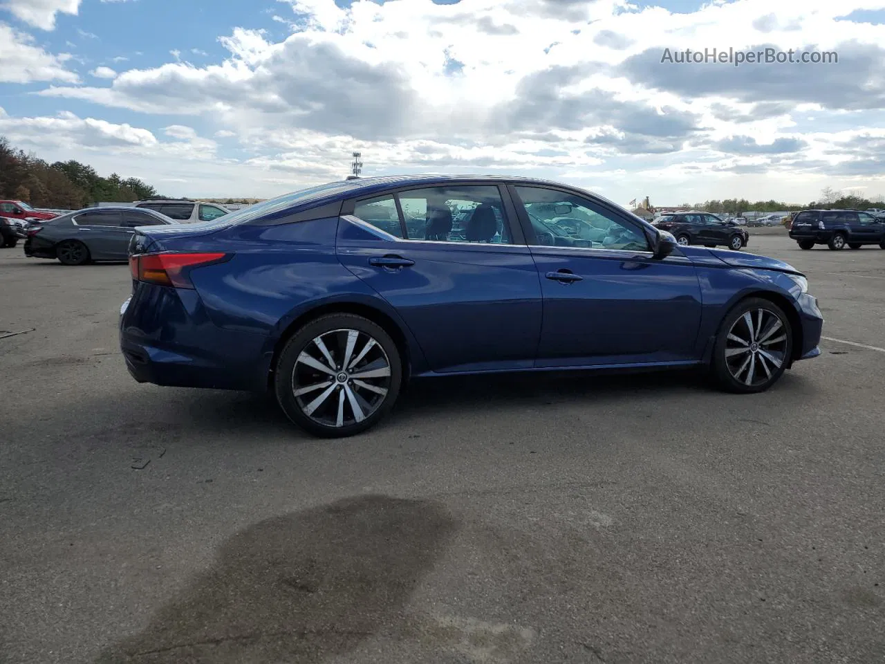 2019 Nissan Altima Sr Синий vin: 1N4BL4CW5KN322085