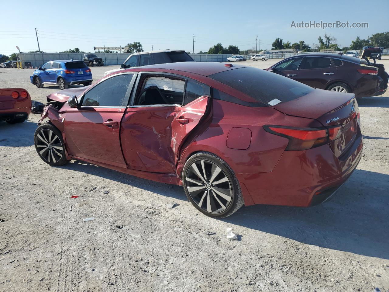 2019 Nissan Altima Sr Red vin: 1N4BL4CW6KC184875