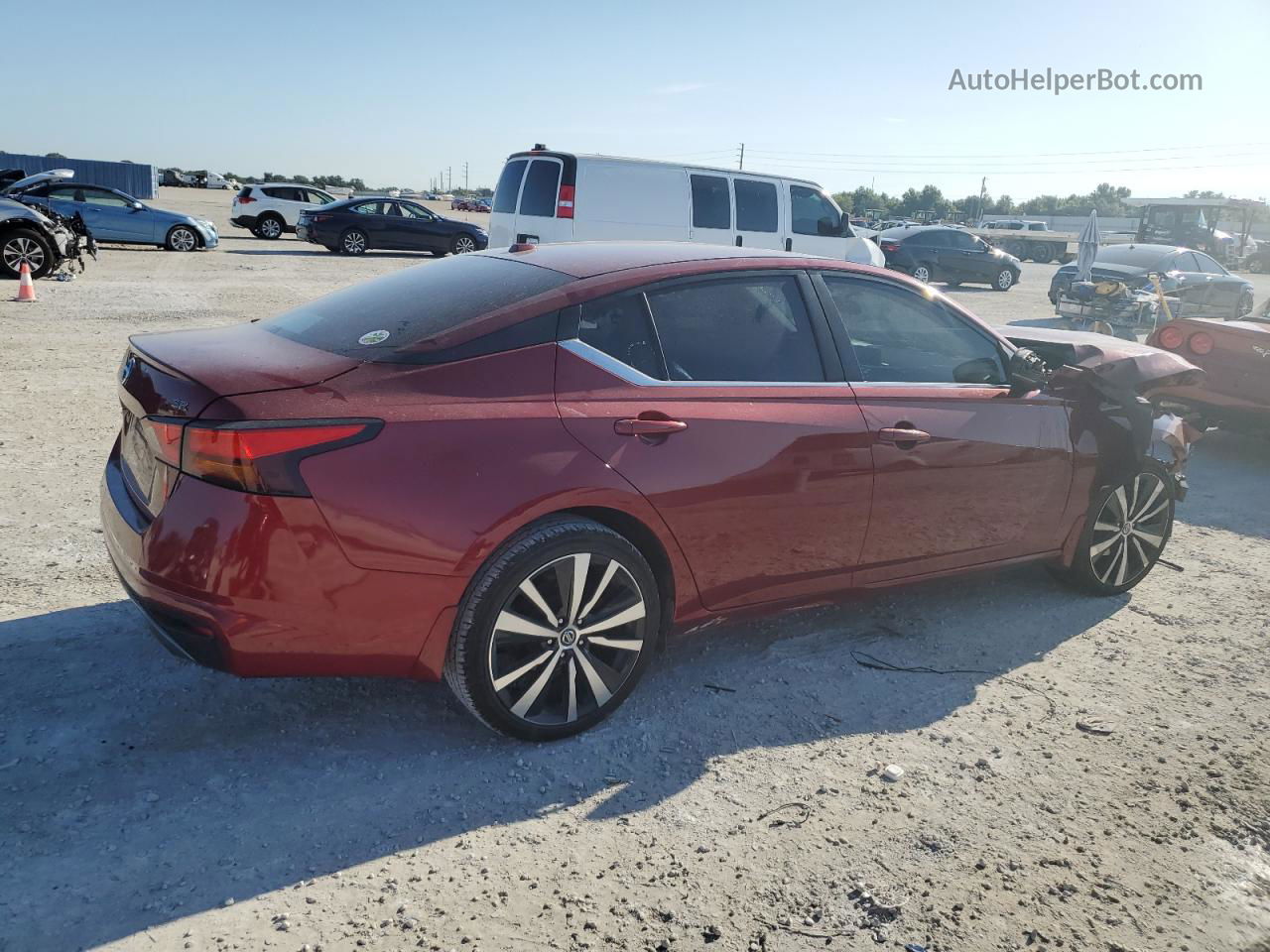 2019 Nissan Altima Sr Красный vin: 1N4BL4CW6KC184875