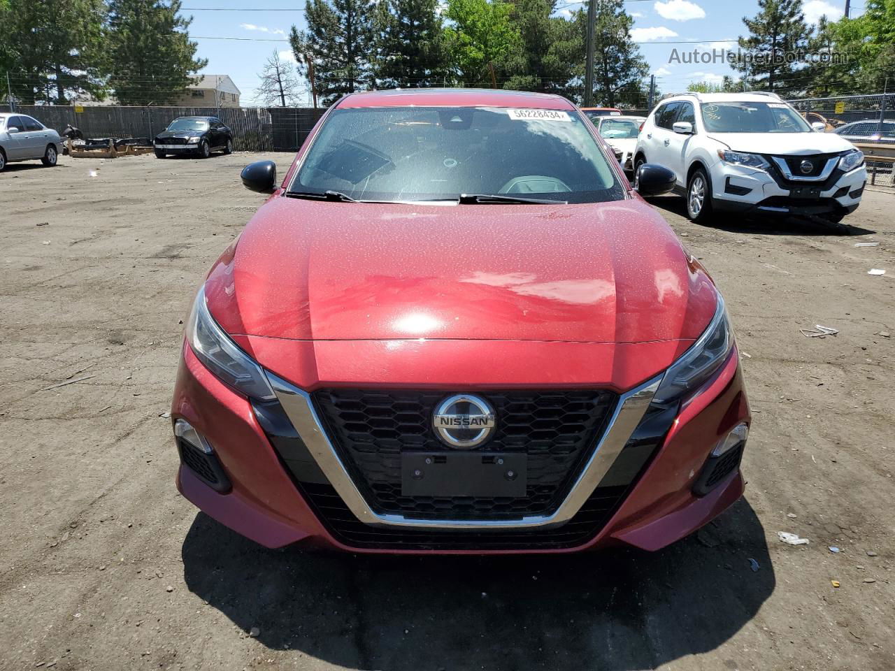 2021 Nissan Altima Sr Burgundy vin: 1N4BL4CW6MN373646